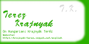 terez krajnyak business card